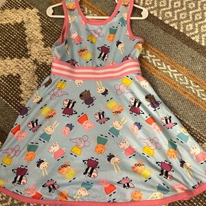 Peppa Pig Blue Dress with Pink Trim